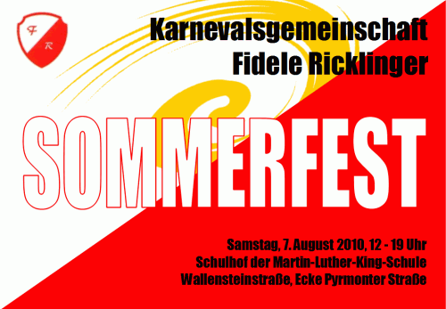 Sommerfest der Karnevalsgemeinschaft Fidele Ricklinger