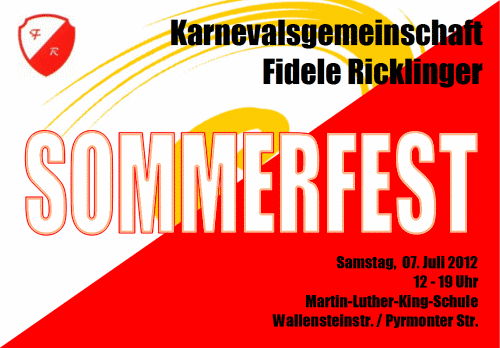 Fidele Ricklinger: Einladung zum Sommerfest 2012