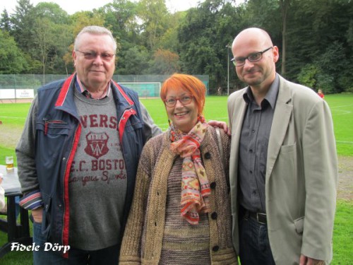 Besuch aus dem Stadtbezirksrat: Albert Koch (parteilos), Sophie Bergmann (SPD) und Dr. Jens Menge (SPD / v.l.)