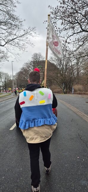 Die Fidelen beim Karnevalsumzug in Hannover